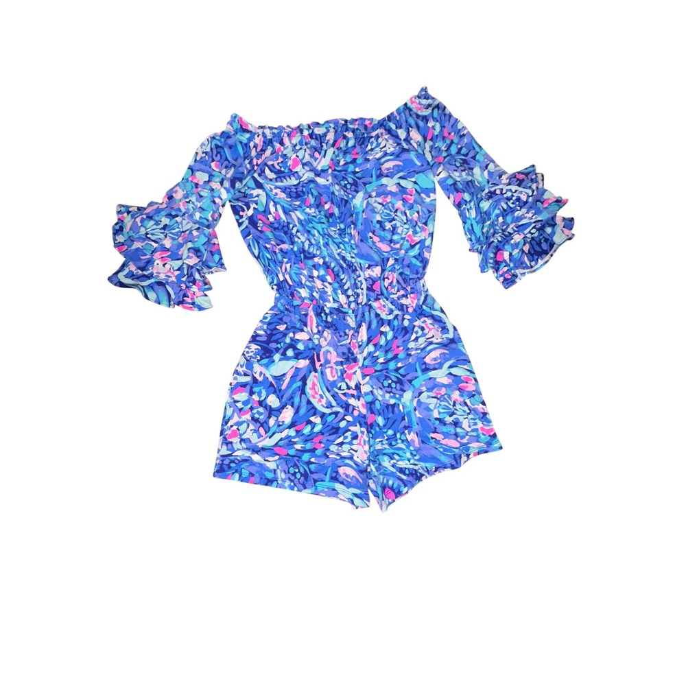 Lilly Pulitzer Calla Off Shoulder Romper Size XXS